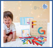 Carregar imagem no visualizador da galeria, Jogo 3d Montessori De Madeira - Letras e Números
