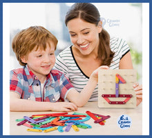 Carregar imagem no visualizador da galeria, Jogo 3d Montessori De Madeira - Letras e Números
