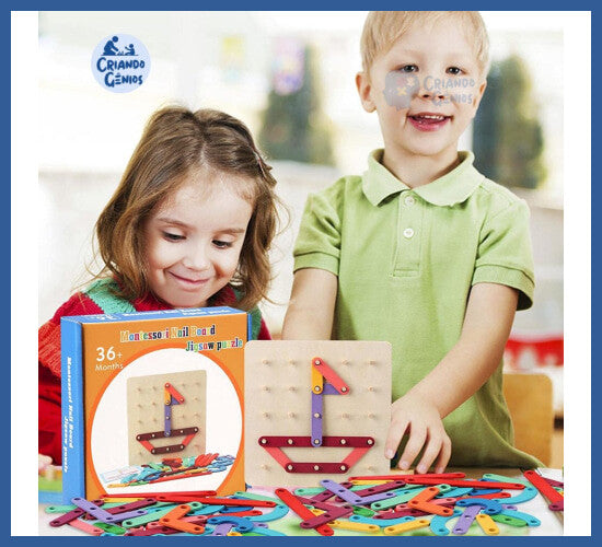 Jogo 3d Montessori De Madeira - Letras e Números
