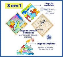 Carregar imagem no visualizador da galeria, Jogo Cognitivo 3 Em 1- Montessori - Jogo Cognitivo 3 em 1
