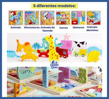 Carregar imagem no visualizador da galeria, Jogo Cognitivo 3 Em 1- Montessori - Jogo Cognitivo 3 em 1
