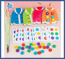 Carregar imagem no visualizador da galeria, Jogo De Coordenação Motora Alinhavo - Kit 4 Peças - kit
