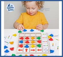 Carregar imagem no visualizador da galeria, Jogo Montessori - Reconhecimento Cores e Direções - jogo
