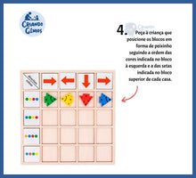 Carregar imagem no visualizador da galeria, Jogo Montessori - Reconhecimento Cores e Direções - jogo
