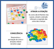 Carregar imagem no visualizador da galeria, Jogo Montessori - Reconhecimento Cores e Direções - jogo
