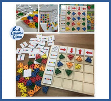 Carregar imagem no visualizador da galeria, Jogo Montessori - Reconhecimento Cores e Direções - jogo
