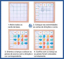 Carregar imagem no visualizador da galeria, Jogo Montessori - Reconhecimento Cores e Direções - jogo
