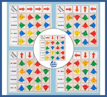 Carregar imagem no visualizador da galeria, Jogo Montessori - Reconhecimento Cores e Direções - jogo
