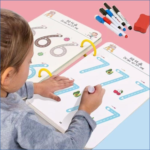 Livro Educativo Reutilizável Montessori - Brinquedos