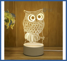 Carregar imagem no visualizador da galeria, Luminária 3d Infantil - Decoração e Luz Noturna - Coruja
