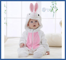 Carregar imagem no visualizador da galeria, Macacão Kigurumi Bebê Parmalat De 6m a 2 Anos - Coelhinho
