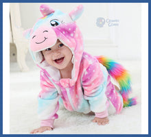 Carregar imagem no visualizador da galeria, Macacão Kigurumi Bebê Parmalat De 6m a 2 Anos - Estrelas
