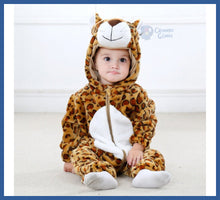 Carregar imagem no visualizador da galeria, Macacão Kigurumi Bebê Parmalat De 6m a 2 Anos - Leopardo
