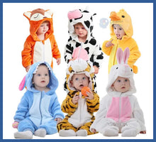 Carregar imagem no visualizador da galeria, Macacão Kigurumi Bebê Parmalat De 6m a 2 Anos - pijama
