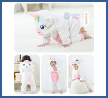 Carregar imagem no visualizador da galeria, Macacão Kigurumi Bebê Parmalat De 6m a 2 Anos - pijama
