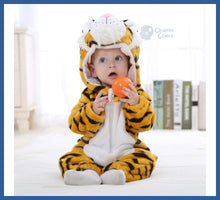 Carregar imagem no visualizador da galeria, Macacão Kigurumi Bebê Parmalat De 6m a 2 Anos - Tigrinho
