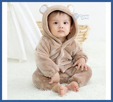 Carregar imagem no visualizador da galeria, Macacão Kigurumi Bebê Parmalat De 6m a 2 Anos - Ursinho
