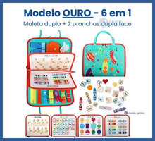 Carregar imagem no visualizador da galeria, Maleta De Aprendizagem Sensorial®- 70 Atividades - Ouro
