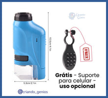 Carregar imagem no visualizador da galeria, Meu Primeiro Microscópio -grátis Suporte De Celular!
