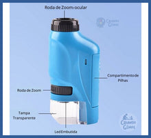 Carregar imagem no visualizador da galeria, Meu Primeiro Microscópio -grátis Suporte De Celular!
