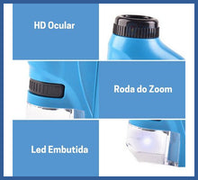 Carregar imagem no visualizador da galeria, Meu Primeiro Microscópio -grátis Suporte De Celular!
