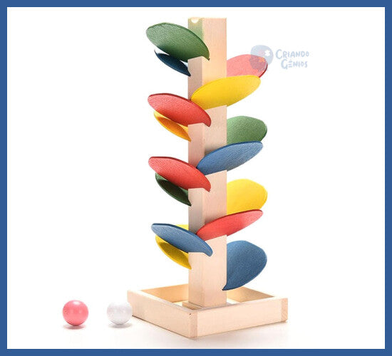 Montessori - árvore De Madeira Colorida - arvore de