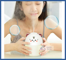 Carregar imagem no visualizador da galeria, Nano Umidificador Ultrassônico Kawaii Névoa e Luz
