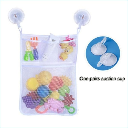 Organizador de Brinquedos para Banho Infantil Bebê - Branco