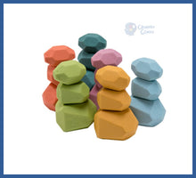 Carregar imagem no visualizador da galeria, Pedras De Madeira Montessori - Equilíbrio e Criatividade
