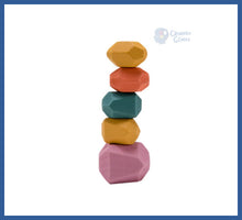 Carregar imagem no visualizador da galeria, Pedras De Madeira Montessori - Equilíbrio e Criatividade
