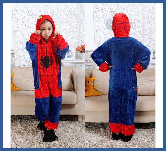 Pijama Kigurumi Flanelado De Homem Aranha - 4T - Crianças