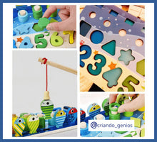 Carregar imagem no visualizador da galeria, Placa Montessori 5 Em 1 - Ábaco Montessori Completo Ábaco
