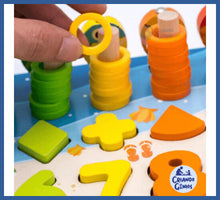 Carregar imagem no visualizador da galeria, Placa Montessori 5 Em 1 - Ábaco Montessori Completo Ábaco
