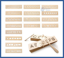 Carregar imagem no visualizador da galeria, Placas De Formas e Números - Com Caneta De Madeira
