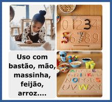 Carregar imagem no visualizador da galeria, Placas De Rastreamento Montessori - Letras Números
