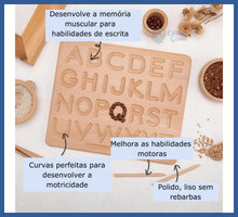 Carregar imagem no visualizador da galeria, Placas De Rastreamento Montessori - Letras Números
