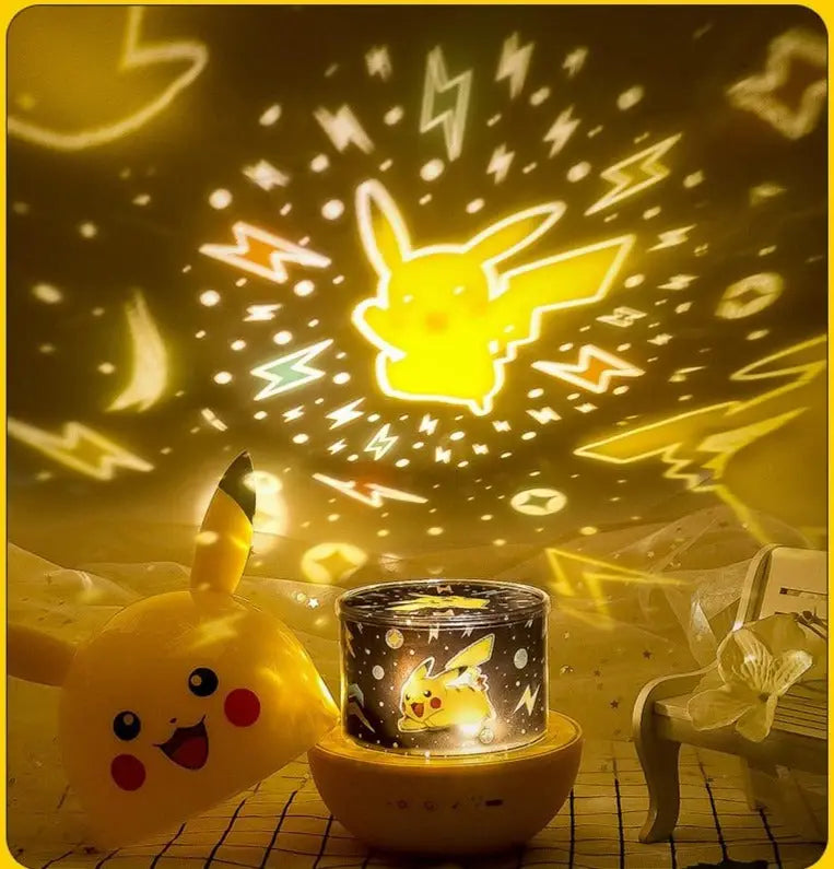 Luminária do Pikachu com Música Original e Controle Remoto