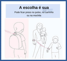 Carregar imagem no visualizador da galeria, Pulseira Segurança Infantil - Sua Criança Sempre Perto!
