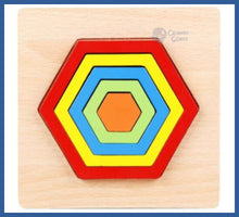 Carregar imagem no visualizador da galeria, Quebra-cabeça Cognitivo Geométrico - geometrico infantil
