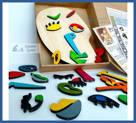 Quebra-cabeças Montessori ’pablo Picasso’ - Madeira
