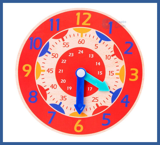 Relógio Montessori - Aprenda As Horas Brincando - relogio