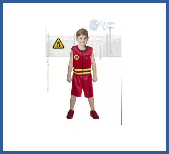 Roupa Bombeiro Infantil Fantasia Bombeiro Infantil Menino