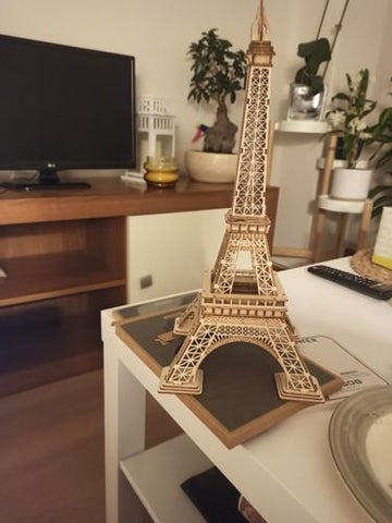 Miniatura Torre Eiffel 3d - Diy 100% Madeira