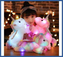 Carregar imagem no visualizador da galeria, Unicórnio De Pelúcia Kawaii - Luz Noturna Infantil
