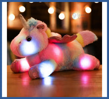Carregar imagem no visualizador da galeria, Unicórnio De Pelúcia Kawaii - Luz Noturna Infantil
