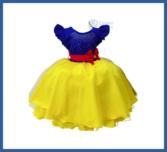 Vestido Infantil Festa Tematica Com Capinha Jm329